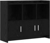 vidaXL Sideboard Schwarze Eiche 98,5 x 33 x 80 cm Holzwerkstoff