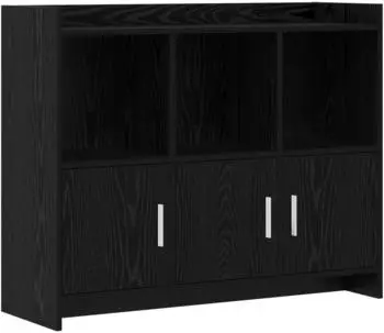 vidaXL Sideboard schwarze Eiche 98,5x33x80cm Holzwerkstoff (8011140)