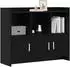 vidaXL Sideboard schwarze Eiche 98,5x33x80cm Holzwerkstoff (8011140)
