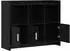 vidaXL Sideboard schwarze Eiche 98,5x33x80cm Holzwerkstoff (8011140)
