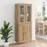 vidaXL Highboard 2-tlg. Artisan-Eiche Holzwerkstoff (69,5 x 34 x 180 cm)