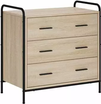 vidaXL Schubladenschrank Sonoma-Eiche 70x39,5x71cm Holzwerkstoff