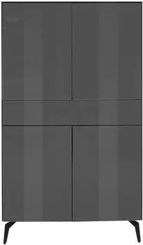 M&auml;usbacher Highboard Colors anthrazit, Glas, 4 T&uuml;ren (HB-41)