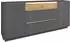 Mäusbacher Nova Sideboard anthrazit/natur 214x92x42cm mit Griffbeleuchtung (6020-SB-23)