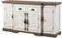 Massivmoebel24 Toulouse 108 Sideboard Mangoholz 160x45x90 weiß lackiert (09-312-188-1008)