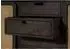 Massivmoebel24 Valencia Highboard Massivholz Mango dunkelgrau lackiert 150x40x160cm (09-310-504-2011)