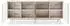 Beautysofa Soft Kommode 4 Türen, geriffelte Fronten, Kaschmir, 200x83x38cm