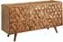 KADIMA DESIGN Sideboard Sheesham Massivholz, 138x76x45cm, mit Türen & Schubladen