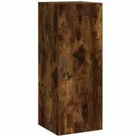 vidaXL Wandschrank R&auml;uchereiche 34,5x34x90 cm Holzwerkstoff