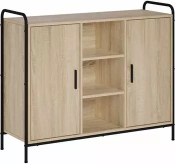 vidaXL Sideboard Sonoma-Eiche 97x33x81cm Holzwerkstoff