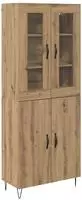 vidaXL Highboard Artisan-Eiche 69,5 x 34 x 90 cm Holzwerkstoff