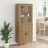 vidaXL Highboard Artisan-Eiche 69,5 x 34 x 90 cm, Holzwerkstoff