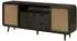 Massivmoebel24 Valencia 220 Sideboard Mango Massivholz dunkelgrau 200x40x80cm (09-312-504-2020)