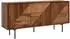 KADIMA DESIGN Sideboard Sheesham Massivholz/Metall, 3 Türen, 148x72x40cm