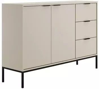 LES TENDANCES Seattle Sideboard 3 Schubladen, 2 T&uuml;ren, kaschmir, 150cm