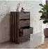 MCW Kommode C62-K1, 4 Schubladen, Paulownia, braun shabby-look, 32x70x26cm (800000510639)