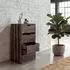 MCW Kommode C62-K1, 4 Schubladen, Paulownia, braun shabby-look, 32x70x26cm (800000510639)