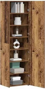 vidaXL Highboard Altholz-Optik 50x42,5x185cm (3365585)
