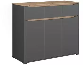 VICCO Ruben Kommode anthrazit/Artisan-Eiche, 119,8x101,9cm (62888)