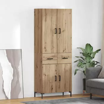 vidaXL Highboard Artisan-Eiche 69,5x34x180cm Holzwerkstoff (3189736)