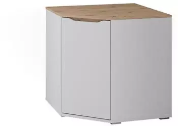 VICCO Eckkommode Ruben weiß/Artisan-Eiche 77,9x77,9cm (62896)