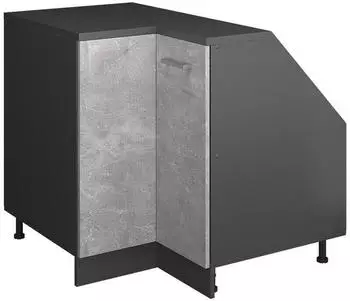 VICCO Rion Dachschrägenschrank Eckschrank Beton 75,6x81,6cm (60125)