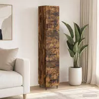 vidaXL Schrankset 2 stk. 33 x 34,5 x 90 cm Holzwerkstoff R&auml;uchereiche