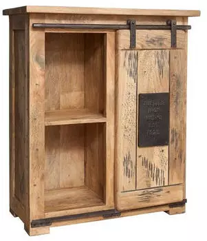 Massivmoebel24 Railway #153 Kommode Mango lackiert, Eisen, 75x36x90cm (09-330-772-0053)