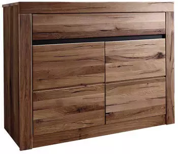 Massivmoebel24 Montreux #350 Sideboard Wildeiche/Zerreiche 108x43x80cm braun ge&ouml;lt (48-312-100-2050)