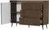 Beautysofa Amfali Sideboard 3 Schubladen, 1 Tür, 126cm, Cashmere, Push-to-Open