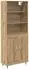 vidaXL Highboard Artisan-Eiche 69,5x34x180cm Holzwerkstoff (2-türig)