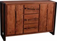 SIT Sideboard "Live Edge" aus Akazienholz, markante Baumkanten in der Front, in zwei