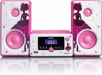 Lenco MC-020P, Lenco MC-020 Princess - Micro set with FM Radio Bluetooth USB...