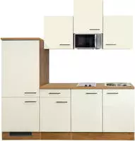 Flex-Well K&uuml;chenzeile "Vintea" mit E-Ger&auml;ten, Gesamtbreite 210 cm