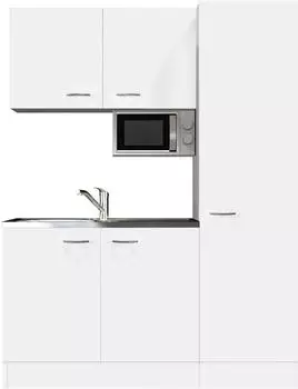 Flex-Well Pantryk&uuml;che Wito mit E-Ger&auml;ten 150 cm wei&szlig;