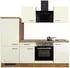 Flex-Well Exclusiv Küchenzeile Vintea 220 cm Magnolia matt-Lancelot Oak weiß