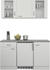 Flex-Well Miniküche Wito 150cm weiß/grau