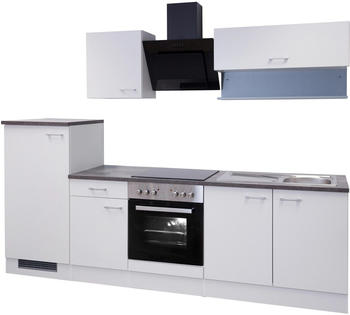 Flex-Well Lucca K&uuml;chenzeile 270 cm Wei&szlig; (002539007301)