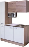 Flex-Well Pantryk&uuml;che "Samoa" Gesamtbreite 130 cm, mit Apothekerschrank und