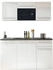Basic By Balculina Pantryküche JAZZ 160 cm mit E-Geräten weiß/braun