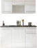 Basic By Balculina Pantryküche JAZZ 160 cm mit E-Geräten weiß/braun
