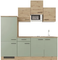 Flex-Well K&uuml;chenzeile "Cara" mit E-Ger&auml;ten, Gesamtbreite 210 cm, in weiten Farben