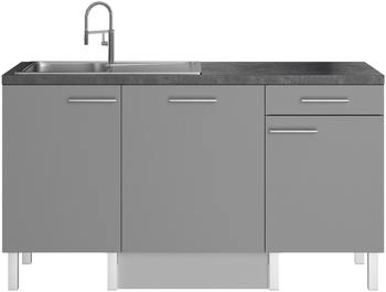 Optifit Pantryküche Lilly 160 cm basalt grau (16601647-