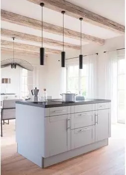 Kochstation Pantryküche KS-Ahus 160 cm granit schwarz 55893225