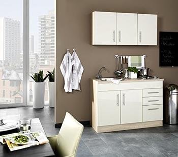 Held Möbel Miniküche Toronto creme 120 cm