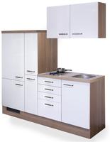 Flex-Well K&uuml;chenzeile "Florenz" Gesamtbreite 190 cm, mit Apothekerschrank, mit