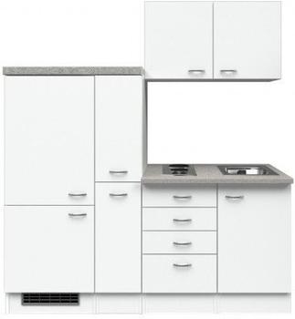 smartmoebel Singleküche 190 cm Witus weiß