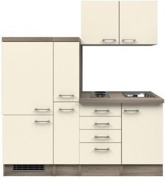 smartmoebel Singlek&uuml;che 190 cm Magnolie