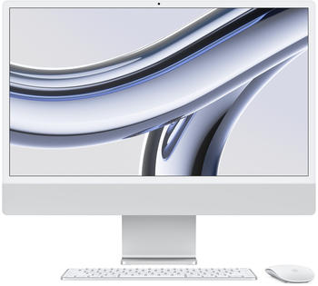 Apple iMac 24" M3 [2023] (Z19E-MQRK3D/A-AMMD) Silber