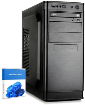 dercomputerladen Office PC i3-14100 / Onboard / 16GB / 500GB SSD